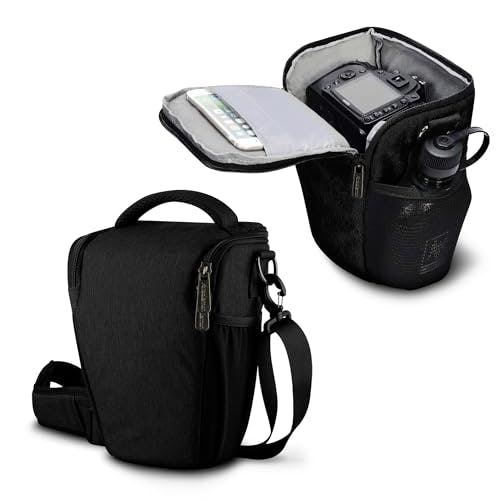 Compara precios Redlemon Mochila para Cámara Fotográfica Profesional, Estuche y Funda para Cámara Réflex con Compartimentos Interiores y Exteriores, Resistente a Salpicaduras, Compatible con Canon, Nikon, Sony y Más