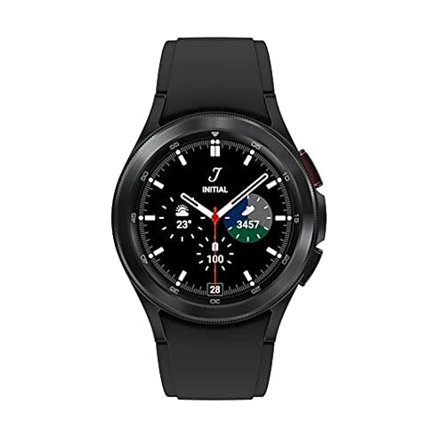 Imagen frontal de Samsung Galaxy Watch 4 40mm R860 Smartwatch GPS Bluetooth WiFi (versión internacional) (negro)