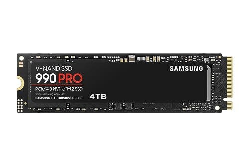 Compara precios SAMSUNG Serie 990 Pro - 4TB PCIe Gen4. X4 NVMe 2.0c - M.2 SSD Interno (MZ-V9P4T0B/AM)