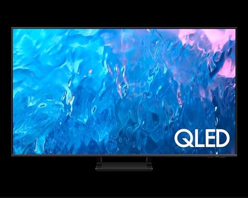 Imagen frontal de Samsung Television Smart TV 55 Pulgadas Q70 Series QLED 4K AMD FreeSync Premium Pro Acelerador de Movimiento Turbo+ Compatible con Alexa y Google Assistant, QN55Q70CDFXZA (Reacondicionado)