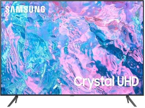 Imagen frontal de SAMUNG Pantalla Led 75" Procesador Crystal 4K, SmartThings Mod.UN75CU7000DXZA RENOVADO (75")