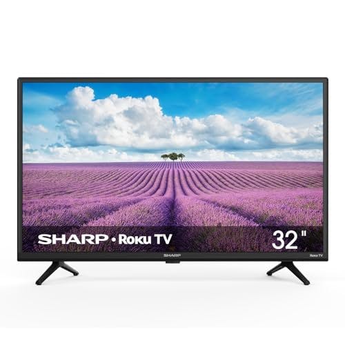 Imagen frontal de Sharp HD Smart LED TV de 32" - Roku TV con WiFi