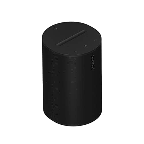 Imagen frontal de Sonos Era 100 Bocina Inalámbrica con Acústica y Conectividad de Última Generación Wi-Fi y Bluetooth, Compatible con Amazon Alexa - Negro