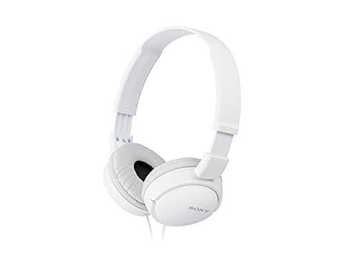 Imagen frontal de Sony MDR-ZX110/B Audífono Diadema, color BLANCO