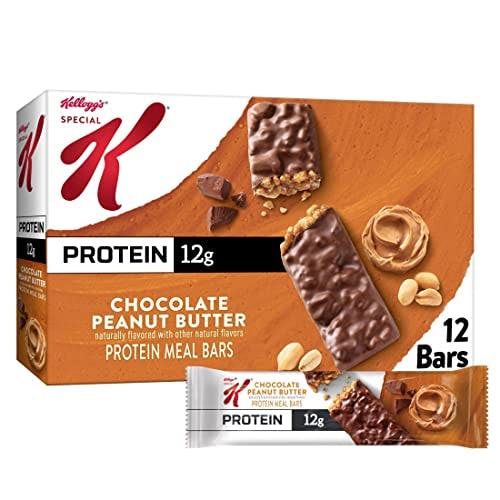Compara precios Special K barras de proteínas para comida, mantequilla de cacahuete de chocolate, 19 oz (12 unidades)