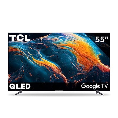 Imagen frontal de TCL Smart TV Pantalla 55" 55Q650G Google TV QLED Compatible con Alexa