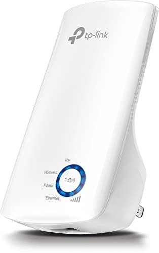 Imagen frontal de TP-Link TL-WA850RE Repetidor de Wifi Extensor de Cobertura Inalámbrico Universal, 300Mbps, Enchufe de Pared, Tipo Plug and Play, Puerto Ethernet, Luz Indicadora de Señal Inteligente