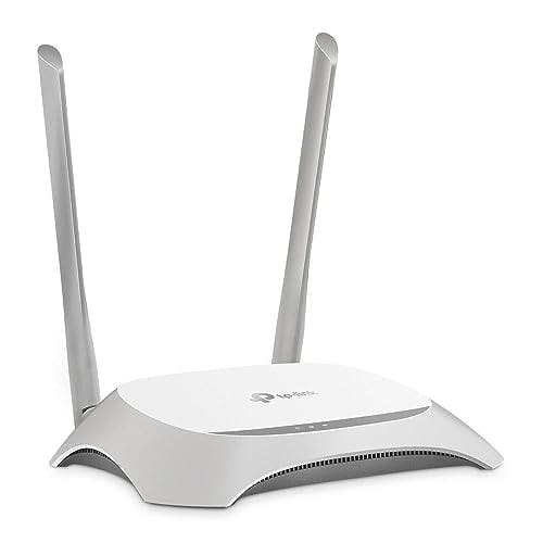 Imagen frontal de TP-Link TL-WR840N Router WiFi, 2.4 GHz N 300Mbps, Multimodo, Router / Repetidor / WISP / Punto de Acceso, 2 antenas externas