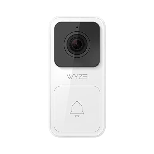Imagen frontal de WYZE Video Doorbell, 1080p HD Video, 3:4 Relación de Aspecto: 3:4 Vista de Cabeza a pie, Audio de 2 vías, visión Nocturna, cableado (Timbre no Incluido)