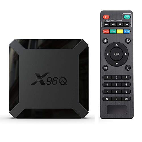 Compara precios X96q Android 9.0 TV Caja De TV 2GB 16GB ALLWINNER H313 Quad Core 4K 60FPS H.265 2.G WiFi Google Player Store YouTube X96 Set Top Box(Color:2GB+16GB)