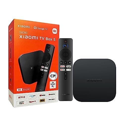 Compara precios Xiaomi TV Box S (2ª generación) 4K Ultra HD Streaming Media Player, Google TV Box con 2GB RAM 8GB ROM, 2.4G/5G Dual WiFi, Bluetooth 5.2 y Dolby Audio y DTS-HD, Dolby Vision, HDR10+