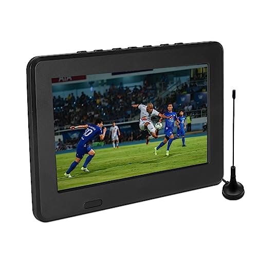 Compara precios Yoidesu TV de Pantalla Ancha Portátil de 7 Pulgadas, 1080P LED ATSC Televisión Analógica para Automóvil Caravana Camping Cocina Al Aire Libre, Mini TV Digital con Batería Recargable de