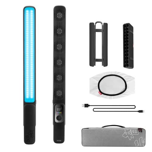 Compara precios ZHIYUN FIVERAY F100 RGB, barra de luz LED de 100 W, barra de luz LED 20708 Lux CRI 96+, varita de luz de video LED de mano con puerta de granero, difusor, rejilla 6 efectos de iluminación, luz de tubo