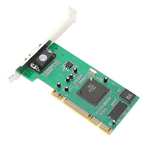 Compara precios Zopsc Tarjeta gráfica VGA PCI 8MB 32Bit Tarjeta gráfica de Video de Escritorio Accesorios de computadora Pantalla múltiple para ATI Rage X