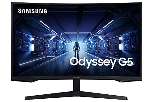 Imagen frontal de Samsung LED de 32 pulgadas – Odyssey G5 C32G55TQWR