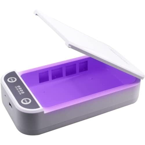 HOPEMOB Caja Desinfectante Ultra Violeta Portátil Sanitizante Esterilizador UV Multifuncional Recargable Con Función De Aroma Para Hogar, Oficina, Escuelas