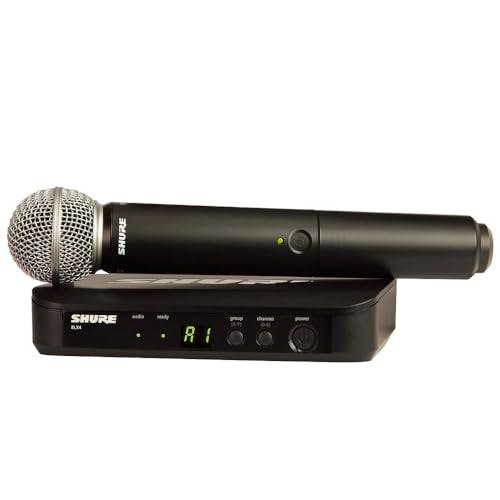Shure Sistema Inalámbrico con micrófono de Mano, dinámico, cardioide, BLX24/SM58