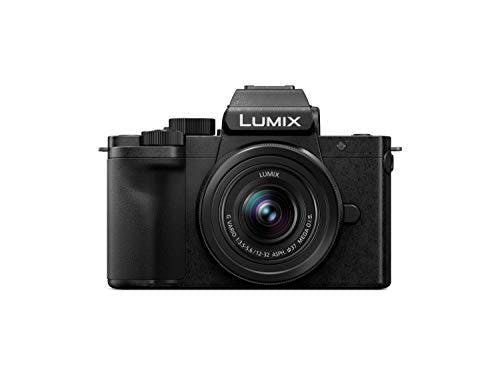 Compara precios Panasonic LUMIX G100 4K cámara sin espejo para foto y vídeo, micrófono integrado con seguimiento, sistema de lente intercambiable micro de cuatro tercios, lente de 12-32 mm, híbrido de 5 ejes I.S, DC-G100KK (negro)