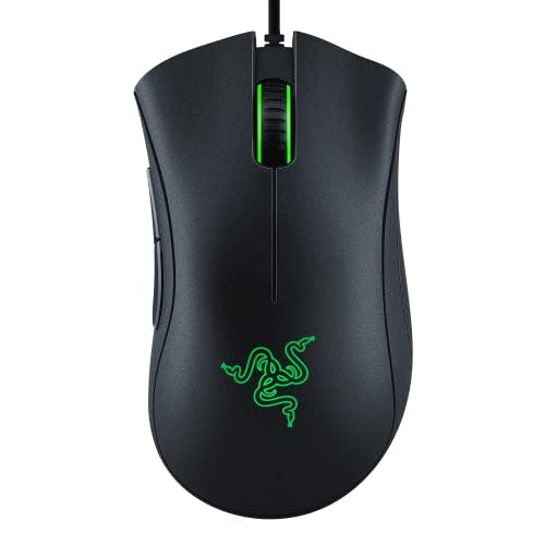 Compara precios Razer DeathAdder Essential Gaming Mouse - Ratón óptico de 6400 PPP, 5 Botones programables, interruptores mecánicos, empuñaduras Laterales de Goma, Color Negro clásico
