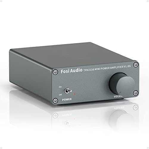 Compara precios Fosi Audio V1.0G Mini amplificador estéreo de clase D de 2 canales para altavoces domésticos tpa3116 50w x 2 con fuente de alimentación