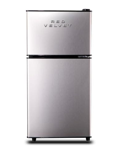 Frigobar Refrigerador Red Velvet Freezer Acero 76l 2.7 Ft³