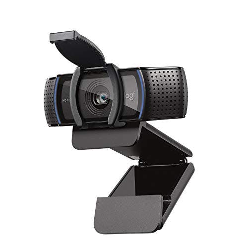 Logitech C920s HD Pro Webcam con Tapa de privacidad, Videoconferencias 1080P FULL HD, Sonido Estéreo, Corrección de Iluminación, Skype/Google Hangouts/FaceTime, PC/Mac/Android/Chromebook - Negra