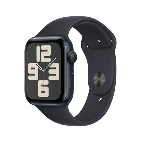 Apple Watch SE (2a Gen, 2023) GPS • Caja de Aluminio Color Medianoche de 44 mm • Correa Deportiva Color Medianoche - M/L