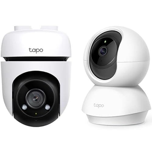 Compara precios TP-Link Kit 2 Camaras Vigilancia WiFi TAPO C500 Exterior + C200 Interior Full HD rotacion 360