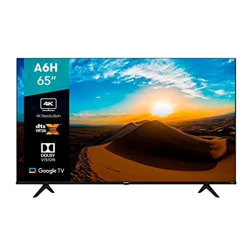 Hisense Pantalla 65" 4K Smart TV LED 65A6H Google TV