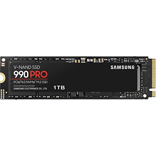 Compara precios SAMSUNG Serie 990 Pro - 1TB PCIe Gen4. X4 NVMe 2.0c - SSD Interno M.2 (MZ-V9P1T0B/AM)