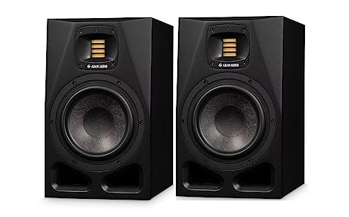 Compara precios Adam Audio Monitor de estudio bidireccional alimentado por A7V (paquete de 2) con cable de micrófono (paquete de 2), cable (paquete de 2) y almohadillas para orejas de aislamiento de monitor (paquete de 2) (7 artículos)