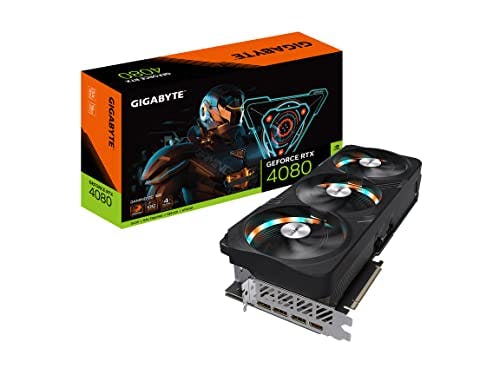 Gigabyte GeForce RTX 4080 Gaming OC 16G, 3 Ventiladores WINDFORCE, 16 GB 256 bits GDDR6X, GV-N4080GAMING OC-16GD Tarjeta de Video