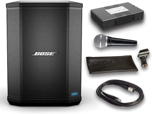 Compara precios Bose S1 Pro - Sistema de bocinas Bluetooth con batería, micrófono Shure PGA48, Cable de Audio XLR de 4.6 Metros (6 artículos)