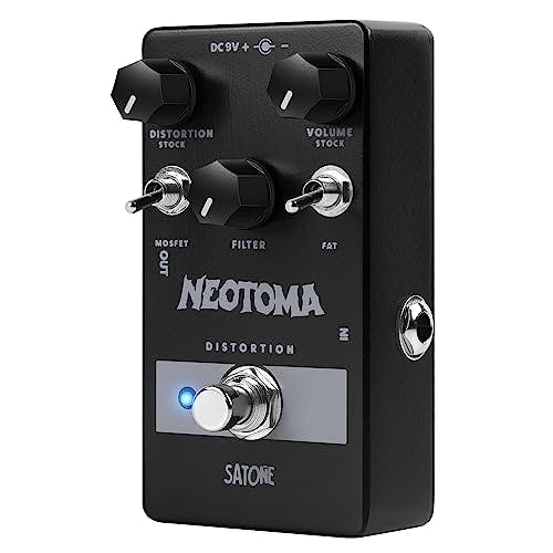 Compara precios Satone S809 Neotoma Distortion - Pedal de efecto guitarra eléctrica - Clásico efecto distorsión preestablecido pedal de metal acústico con True Bypass