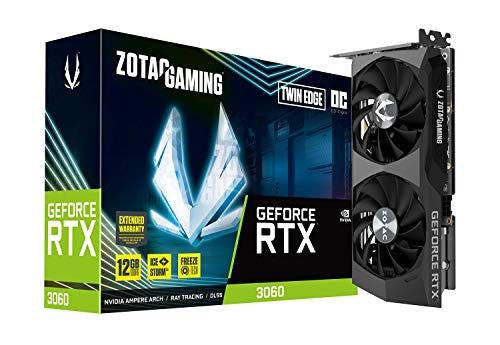 Zotac Gaming GeForce RTX 3060 Twin Edge OC, Tarjeta Gráfica para Juegos, Tarjeta de Video, NVIDIA