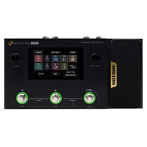 Hotone Ampero One MP-80 - Amplificador de bajo, modelado de infrarrojos, simulación multiidioma, multiefectos con pedal de expresión, estéreo OTG, interfaz de audio USB