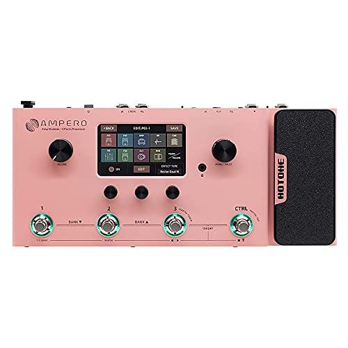 Compara precios Hotone Ampero MP-100 - Gabinetes de simulación de graves y guitarra, multiefectos con pedal de expresión, interfaz de audio USB OTG (edición limitada rosa)
