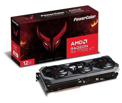 Compara precios PowerColor Red Devil AMD Radeon RX 7700 XT Tarjeta gráfica GDDR6 de 12 GB