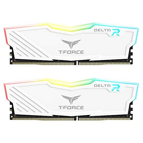 Compara precios TEAMGROUP T-Force Delta RGB DDR4 16GB (2x8GB) 3600MHz (PC4-28800) CL18 Desktop Gaming Memory Module Ram TF4D416G3600HC18JDC01 - White