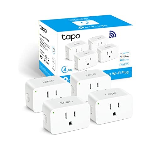TP-Link - Tapo Smart Plug Mini 15A, enchufe Wi-Fi para el hogar inteligente, configuración superfácil, compatible con Alexa y Google Home, no requiere hub, certificado UL