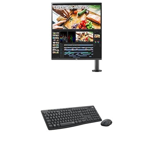 Compara precios LG 28MQ780-B Monitor DualUp Ergo (Panel NanoIPS SDQHD + Logitech MK295 Combo Teclado y Mouse