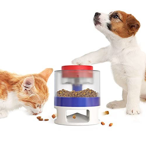 Compara precios DOSP Alimentador de catapulta para Alimentos para Mascotas,Dog Puzzle Feeder Juguete Interactivo para Perros,Juguetes para Comer Lentamente para Mascotas Presione para Comer Fugas Juguete