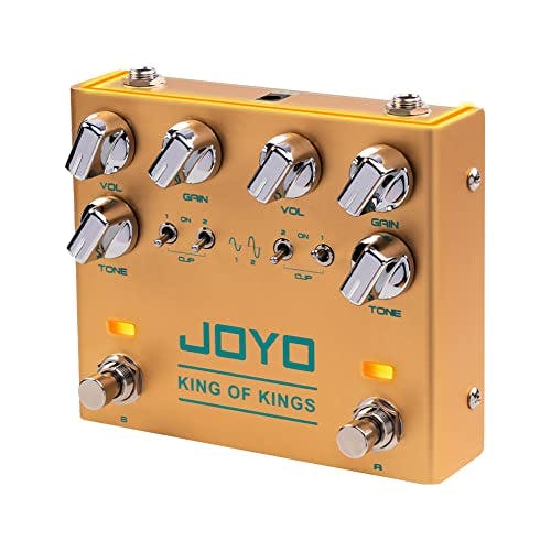Compara precios JOYO Pedal de efecto overdrive de circuito analógico dual Crunch con clip no empotrado para guitarra eléctrica, True Bypass (King of Kings R-20)