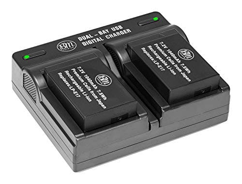 Compara precios BM - Paquete de 2 baterías LP-E17 y cargador de batería dual para Canon EOS R8, EOS R10, EOS R50, EOS RP, EOS M6 Mark II, Rebel T6i, T6s, T7i, T8i, Rebel SL2, SL3EOS 77D, EOS 750D, EOS 760D, EOS 800D
