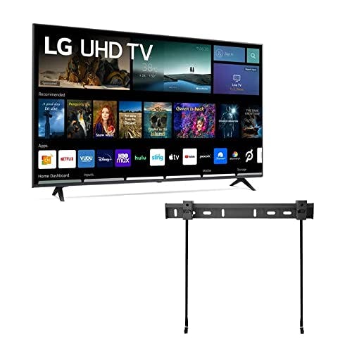 LG Television de 55" Class 4K 2160p Smart LED TV webOS HDR10 Procesador α5 Gen5 Optimizador de Juegos + Soporte de Pared 55UQ7070ZUE (Reacondicionado)