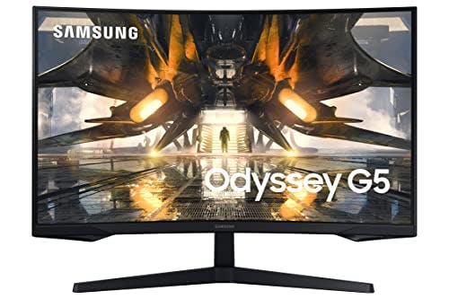 Compara precios SAMSUNG Odyssey G55A QHD 165Hz 1ms FreeSync - Monitor Curvado para Juegos con HDR 10, diseño futurista para Cualquier computadora (LS32AG550ENXZA)