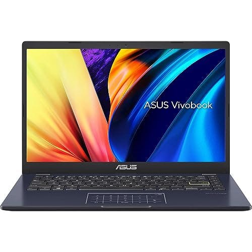 ASUS VivoBook L410MA in Star Black Intel Celeron hasta 2.8GHz 14" FHD Intel UHD Graphics 4GB RAM 128GB SSD HDMI Web Cam Win 11 (L410MA - Renovado)