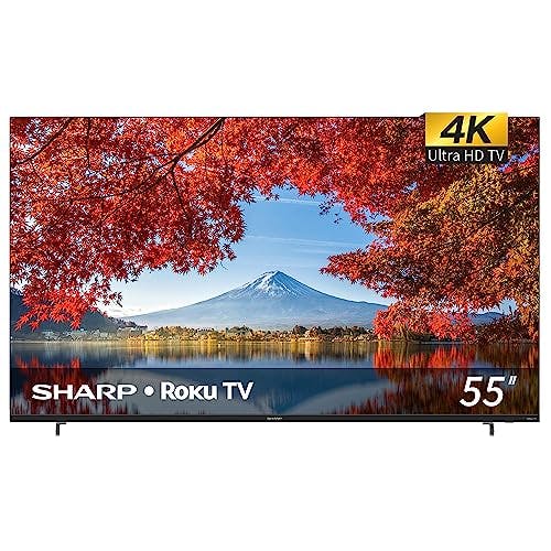 Compara precios Sharp Pantalla 55 Pulgadas DLED Roku TV 4K Ultra HD Aquos Frameless 4T-C55DL7UR
