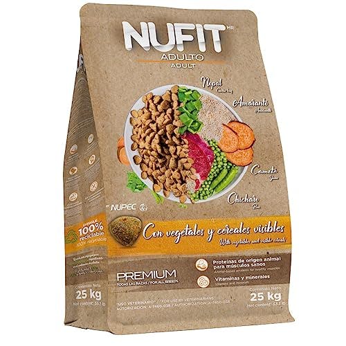 Compara precios NUFIT Alimento Seco para Mascotas, Adulto, Beige, 25 kg