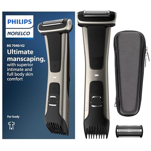 Compara precios Philips Norelco BG7040/42 Bodygroom Series 7000 - Afeitadora de cuerpo a prueba de ducha con funda y cabezal de repuesto